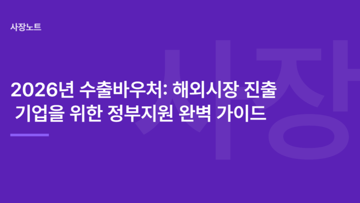 2026년 수출바우처: 해외시장 진출 기업을 위한 정부지원 완벽 가이드